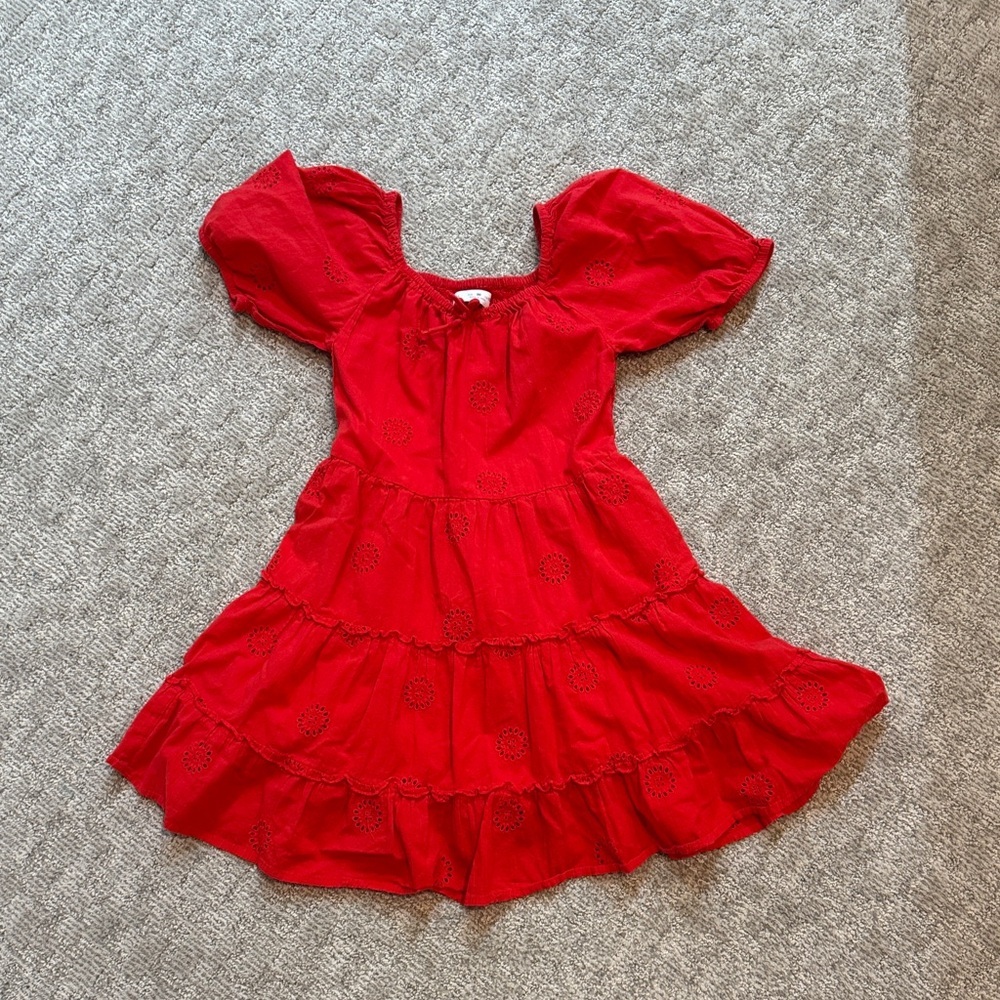Zara Vibrant Red Kids Casual Dress